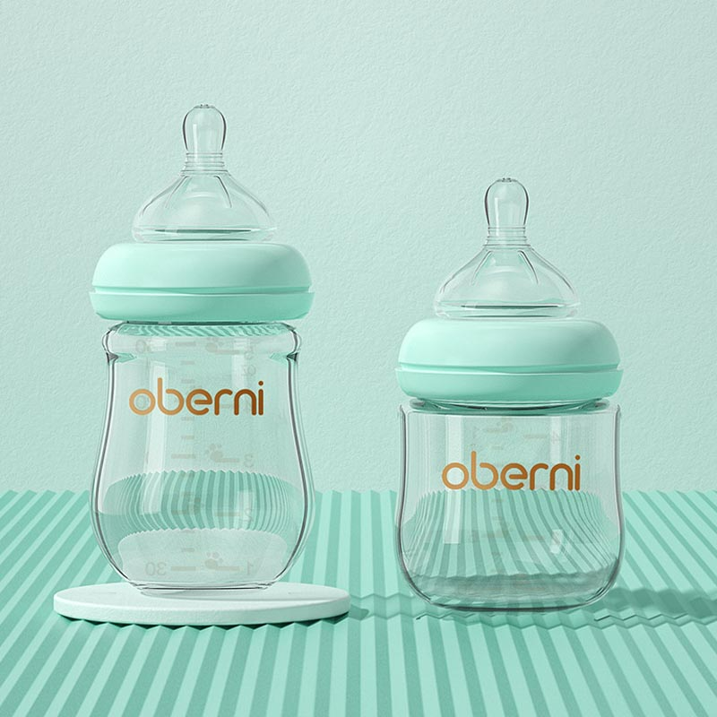 Gentle Baby Bottle with Silicone Nipple - Safe Anti Colic