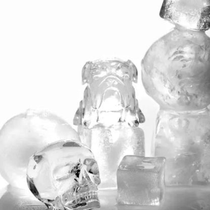 Fun Bulldog Silicone Ice Cube Tray
