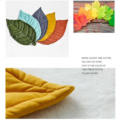 Fesara Baby Playmat - Green Leaf Design, Soft Cushion