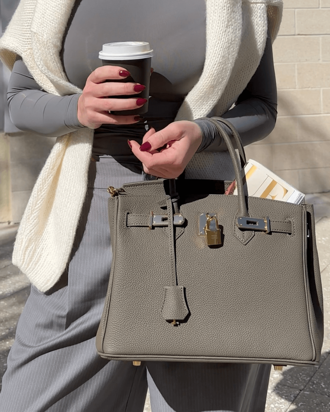 Classic Genuine Leather Tote Bag for Women - Fesara