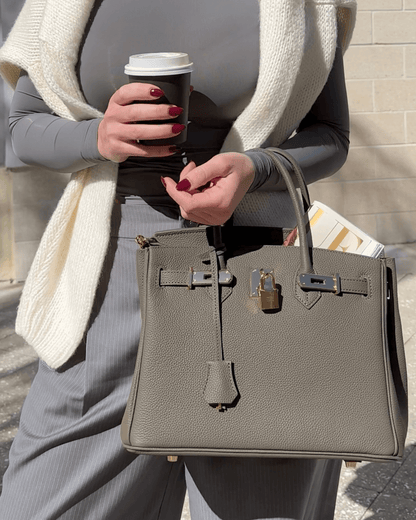 Classic Genuine Leather Tote Bag for Women - Fesara