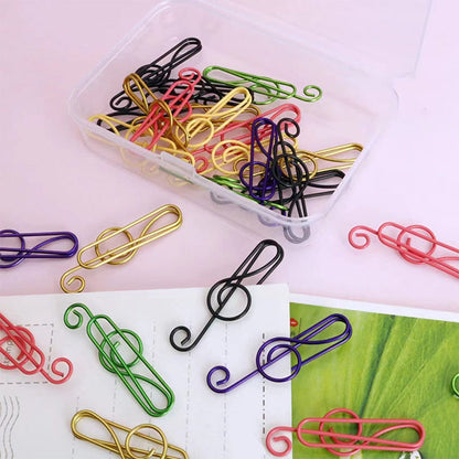Colorful Metal Music Note Paper Clips