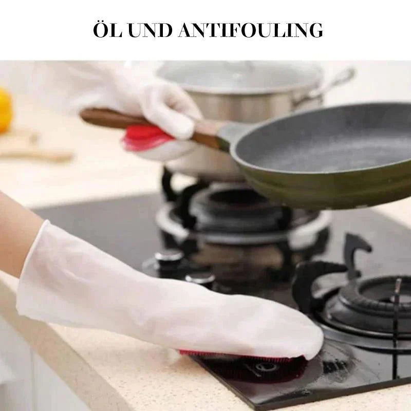 Practical Dishwashing Silicone Cleaning Gloves