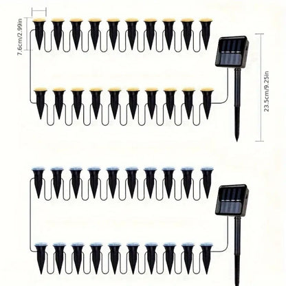 Bright Solar Powered Garden Pathway Lights
