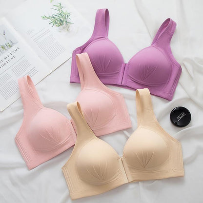 Full Figure Easy Close Stretch Push Up Support Bra