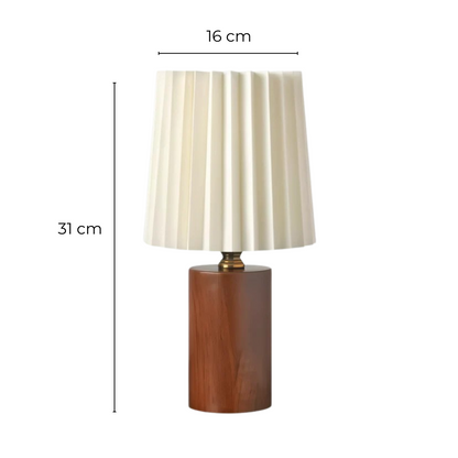 Rustic Wood LED Desk Lamp
