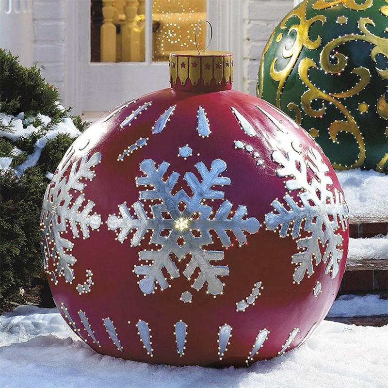Festive Inflatable Holiday Outdoor Ball Decoration