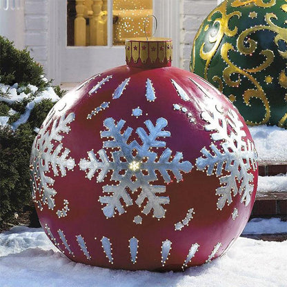 Festive Inflatable Holiday Outdoor Ball Decoration
