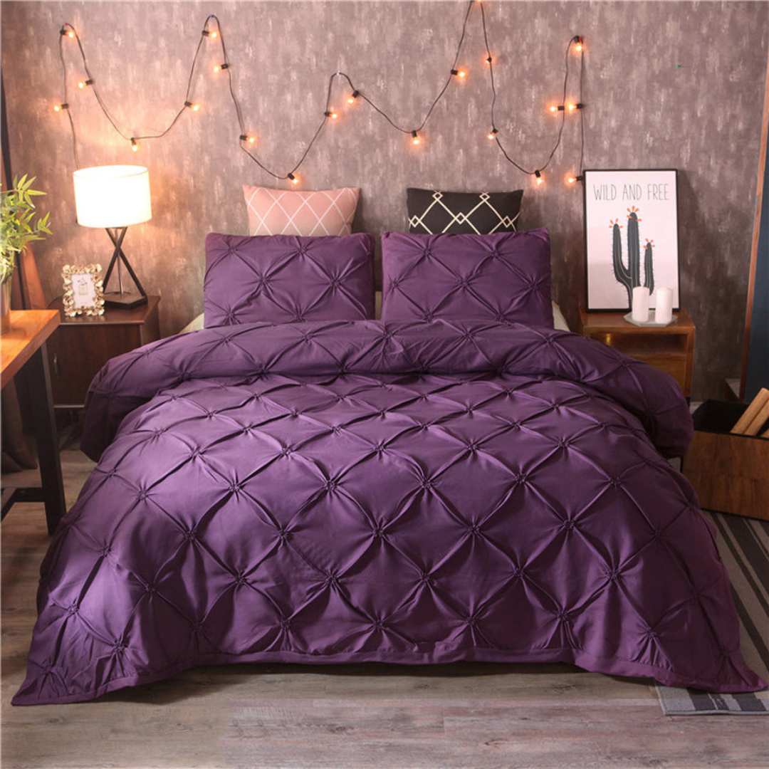 Premium Cotton Bed Sheet Set - Comfortable & Classic Style