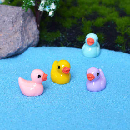Cute Small Yellow Duck Figurine