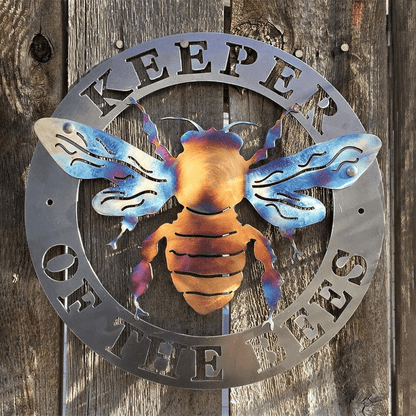 Nature Inspired Bee Metal Wall Art