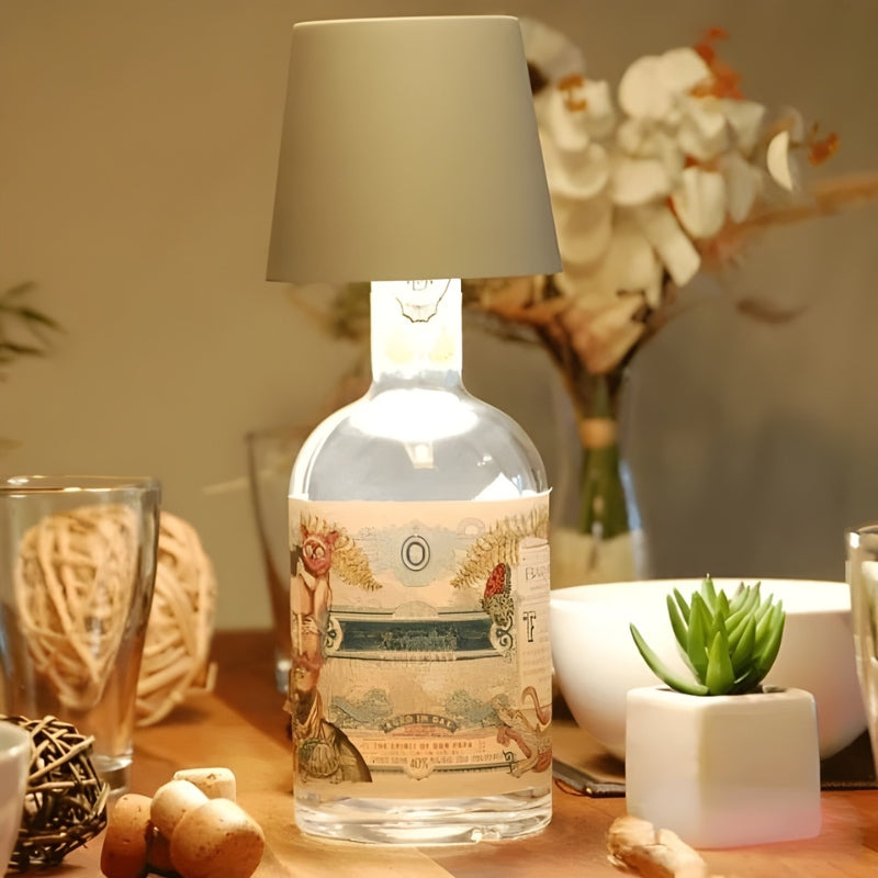 Stylish Glass Bottle Table Lamp