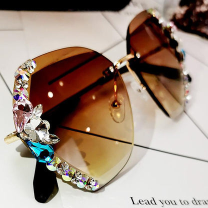 Classic Round Frameless Crystal Shades