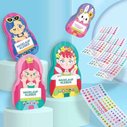 Fun Kids Nail Art Sticker Set (520 Pieces)