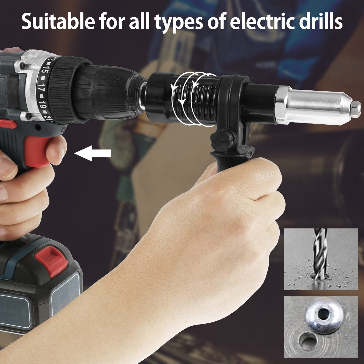 Portable Electric Rivet Gun Power Tool