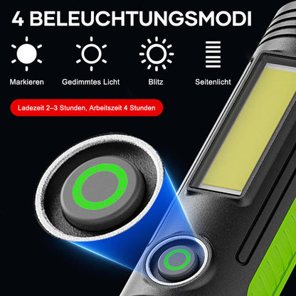 Compact Rechargeable LED Flashlight for Camping