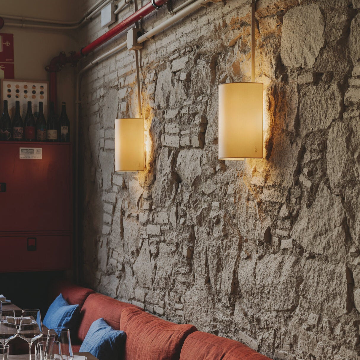 Textile Wall Light in Simple Zen Design