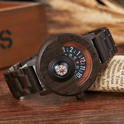 Unique Handcrafted Wooden Timepiece Watch