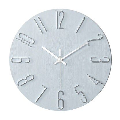 Stylish Black Silent Wall Clock 30cm Contemporary Design