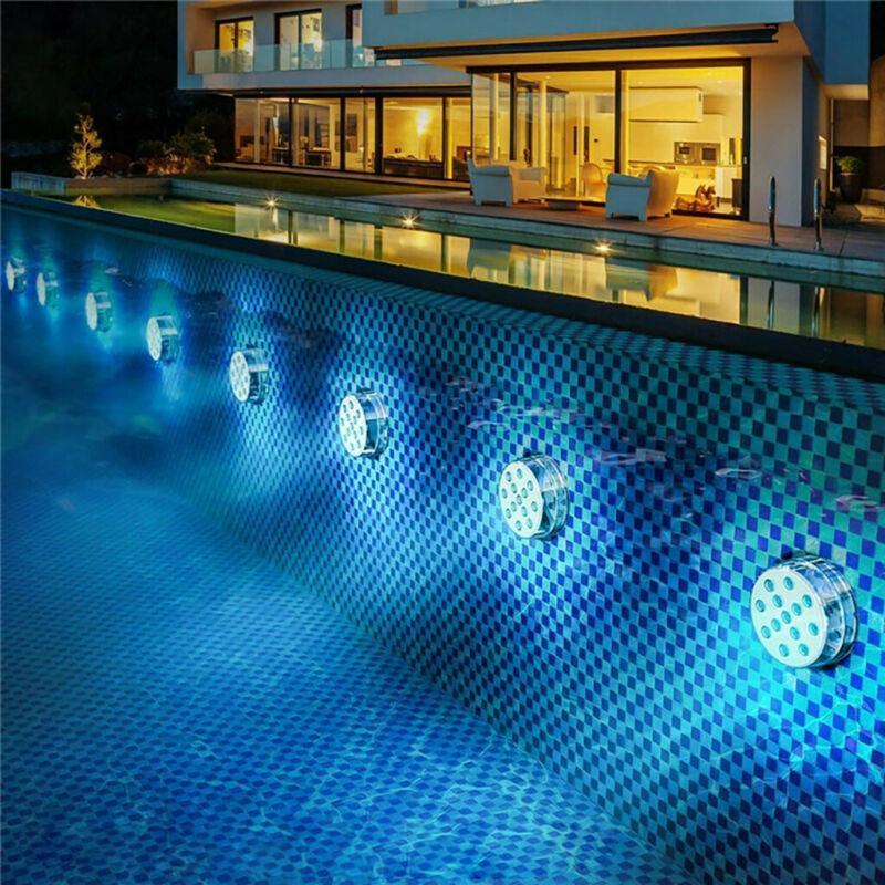 Colorful Submersible LED Pool Lamp – Waterproof Remote Light - Fesara