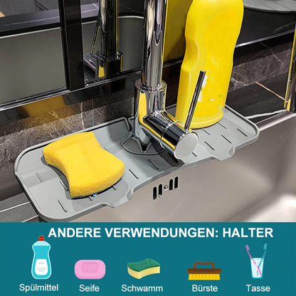 Waterproof Faucet Drip Tray Silicone Sink Catcher