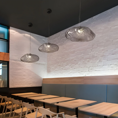 White Fluffy Cloud Hanging Light