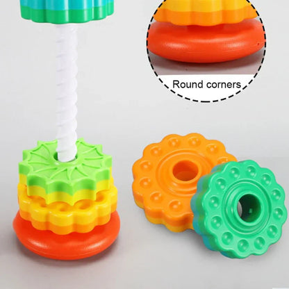 Fesara | Bright Rotating Toy Tower - Stack and Play