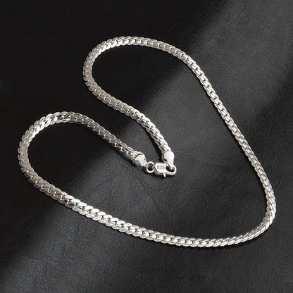 Beautiful Silver Chain Necklace for Ladies Luxury Gift