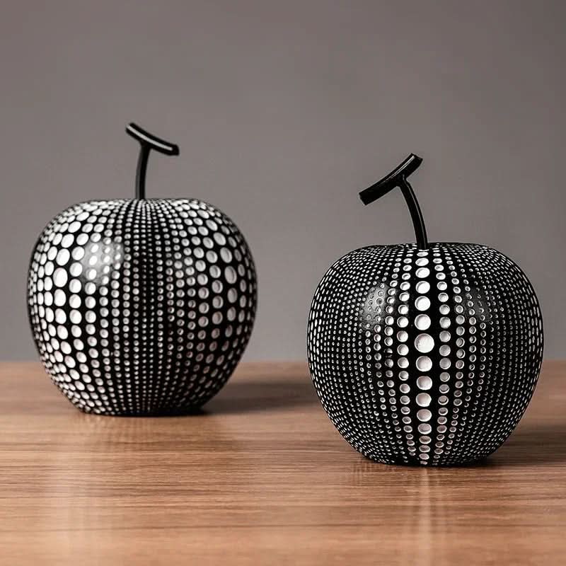 Cute Polka Dot Apple Decor Figurine