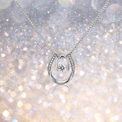 Lucky Horse Shoe Pendant Necklace