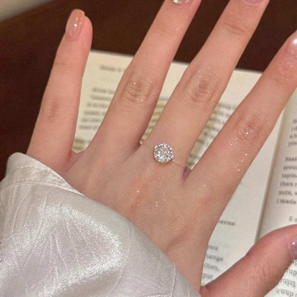 Timeless S925 1-2 Carat Moissanite Solitaire Ring