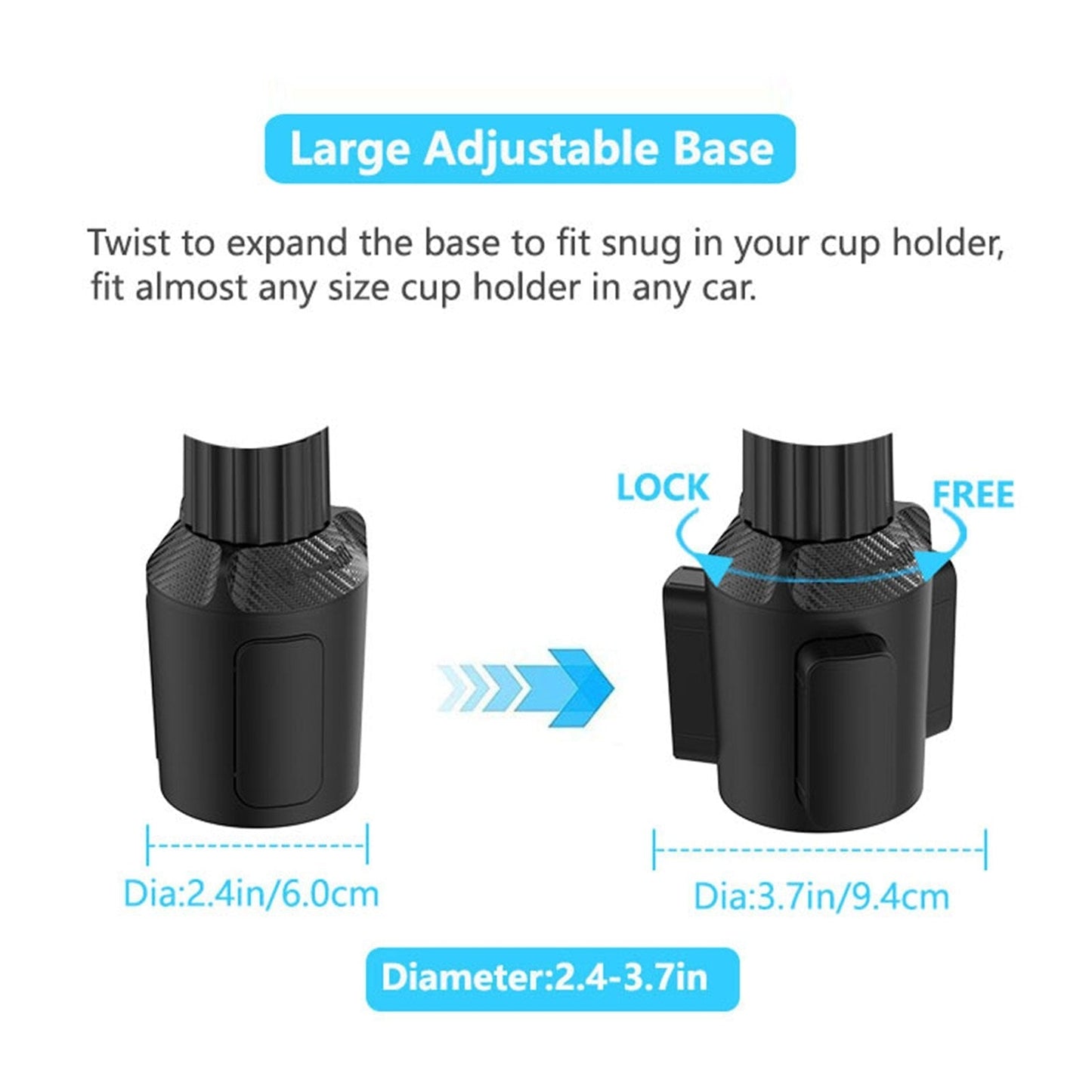 Portable Car Table Adjustable Tray Holder