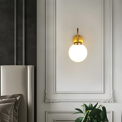 Elegant Glass Sphere Wall Light