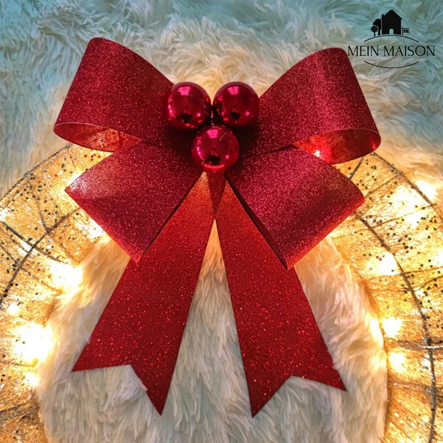 Bright Christmas Wreath Garland Lights