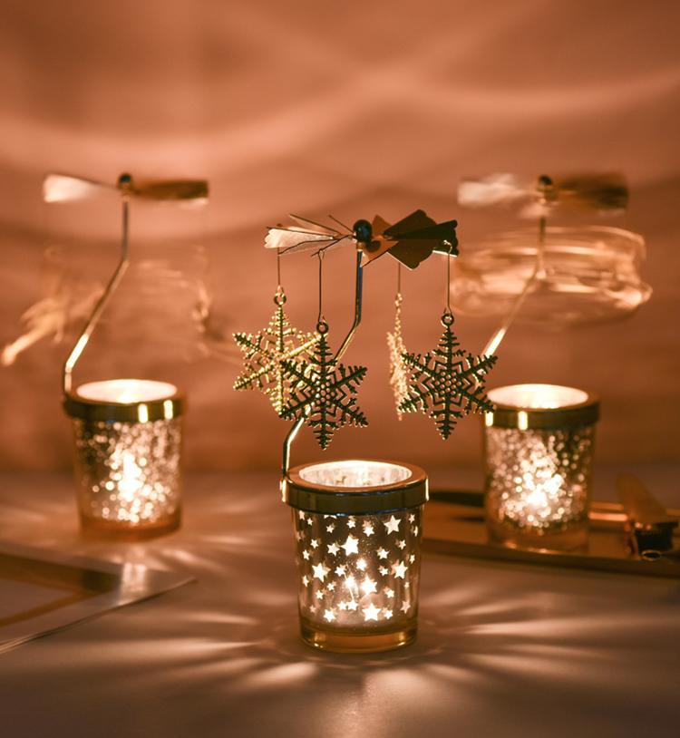 Rotating Metal Candle Holders