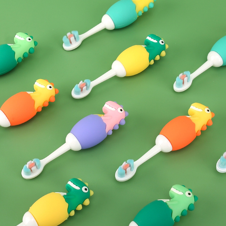 Fun Dinosaur Kids Toothbrush - Gentle Baby Toothbrush