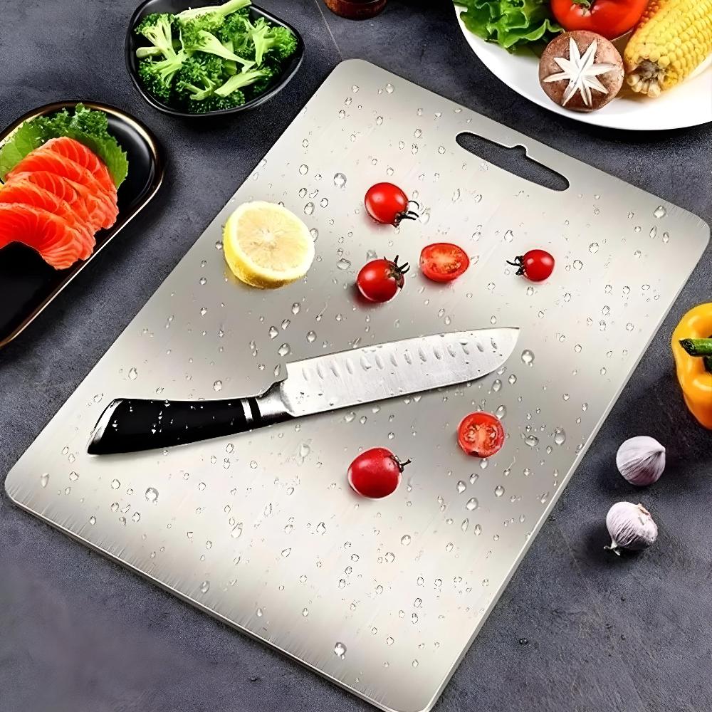 Easy Clean Kitchen Cutting Board Stainless Steel Design