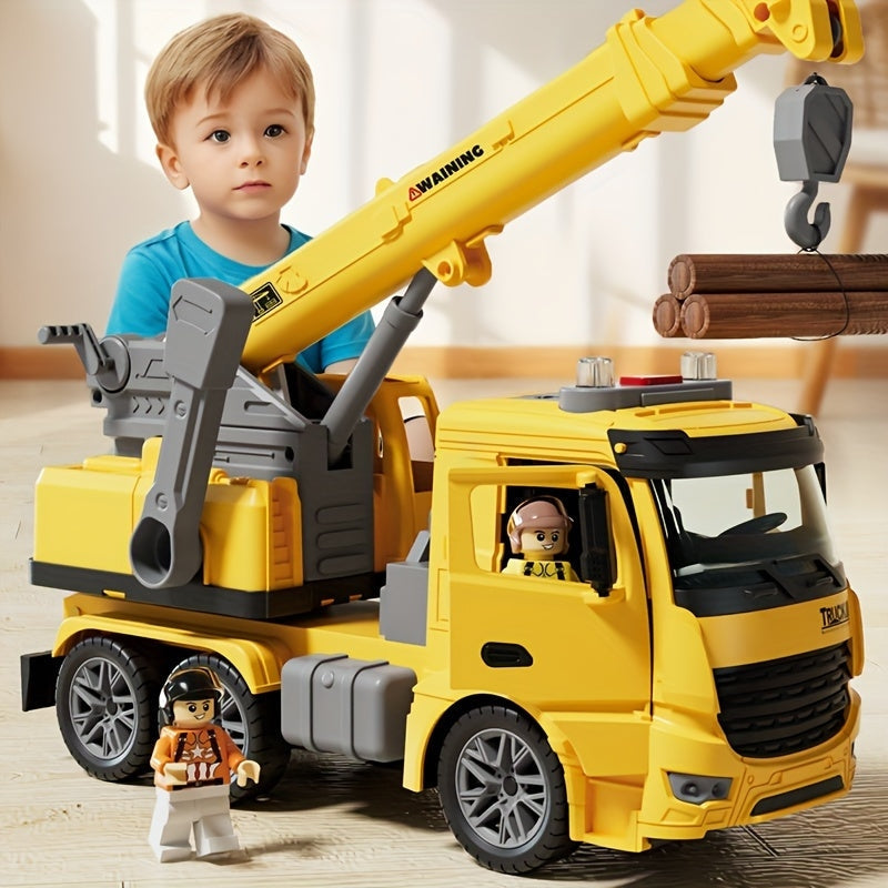 Remote Control Construction Truck Toy with Lights and Sounds - Fesara
