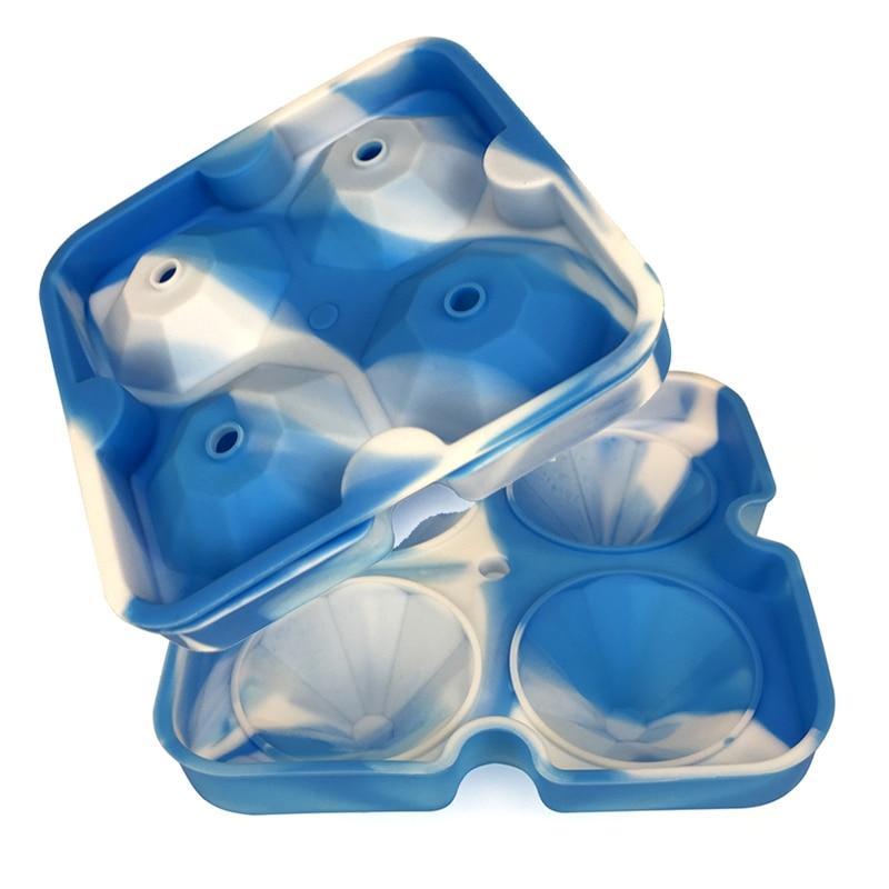 Clear Ice Cube Tray Set of 2