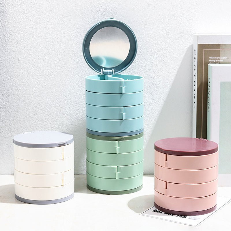 Luxury Rotating Jewelry Storage Case