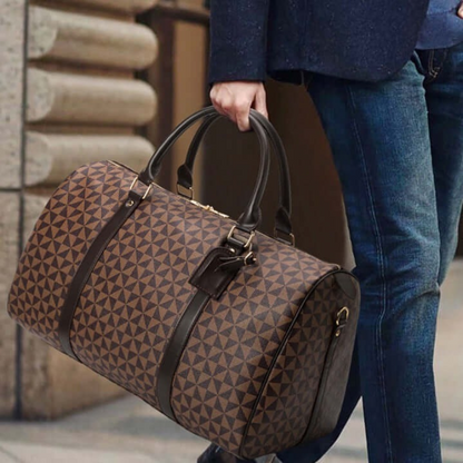 Luxury Leather Unisex Duffle Travel Bag