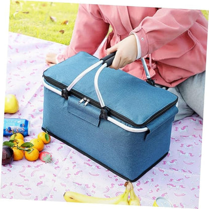 Collapsible Thermal Outdoor Food Basket Cooler Bag