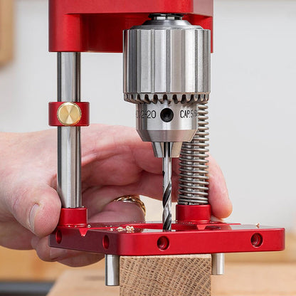 Accurate Wood Drilling Guide with Durable Steel Construction