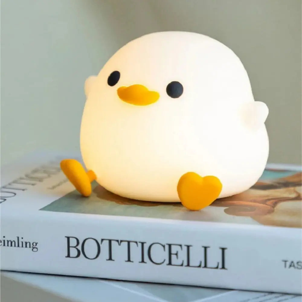 Cute Baby Night Lamp - USB Rechargeable Silicone Nursery Light - Fesara