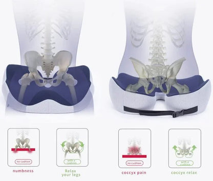 Comfortable Gel Seat Cushion for Back Pain Relief
