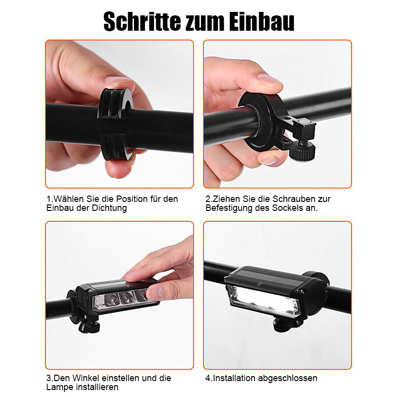 Bright Rechargeable Bike Headlight 900 Lumen