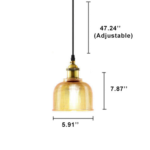 Classic Distressed Glass Pendant Light