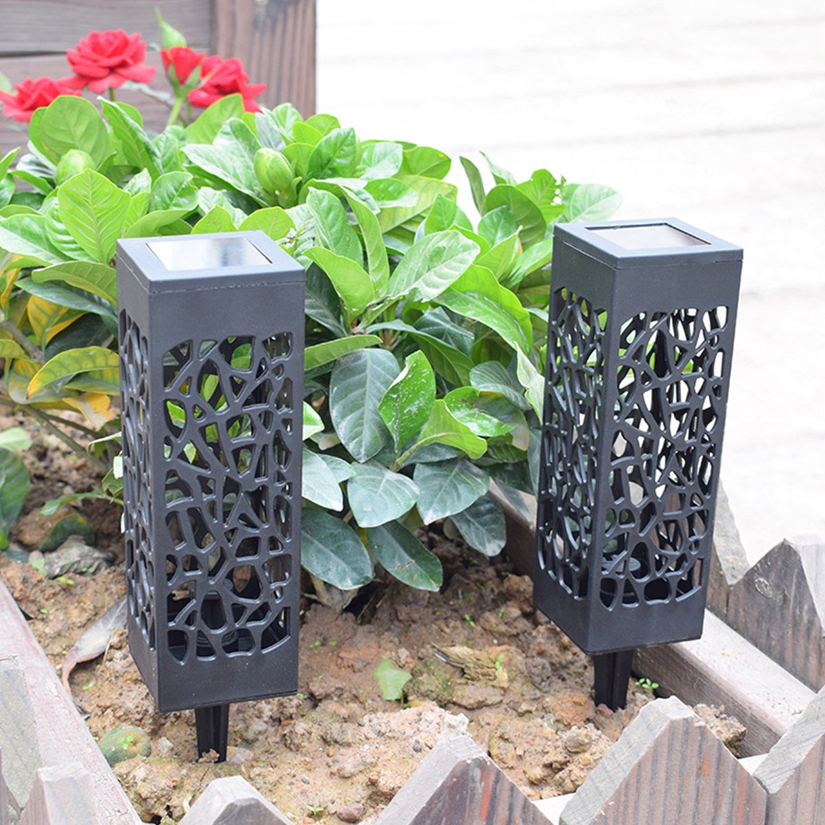 Solar Powered Outdoor LED Lamp Post