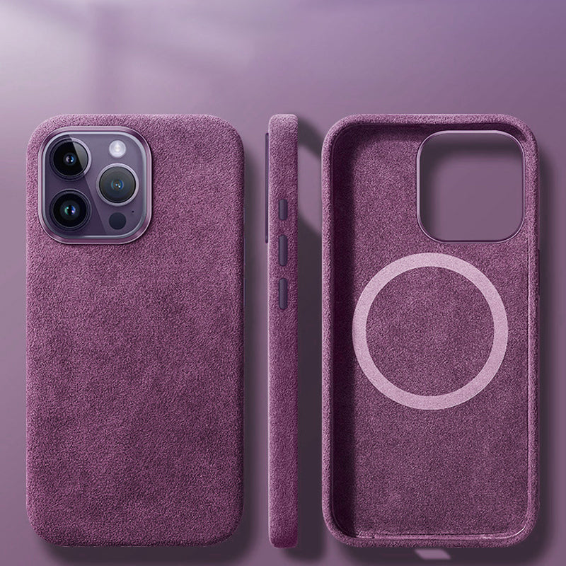 Premium Leather Magnetic iPhone Phone Case