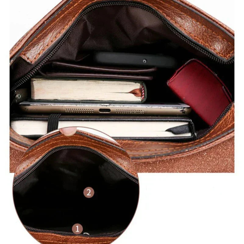 Classic Big Genuine Leather Tote Bag